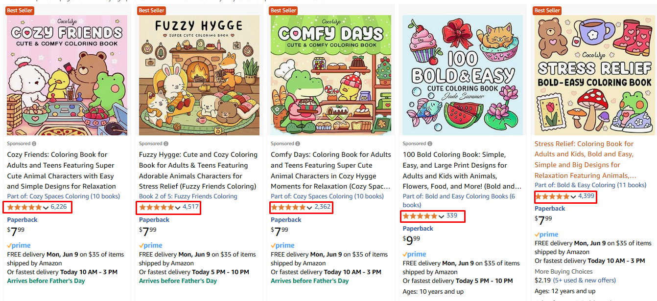 Best Selling Coloring Book