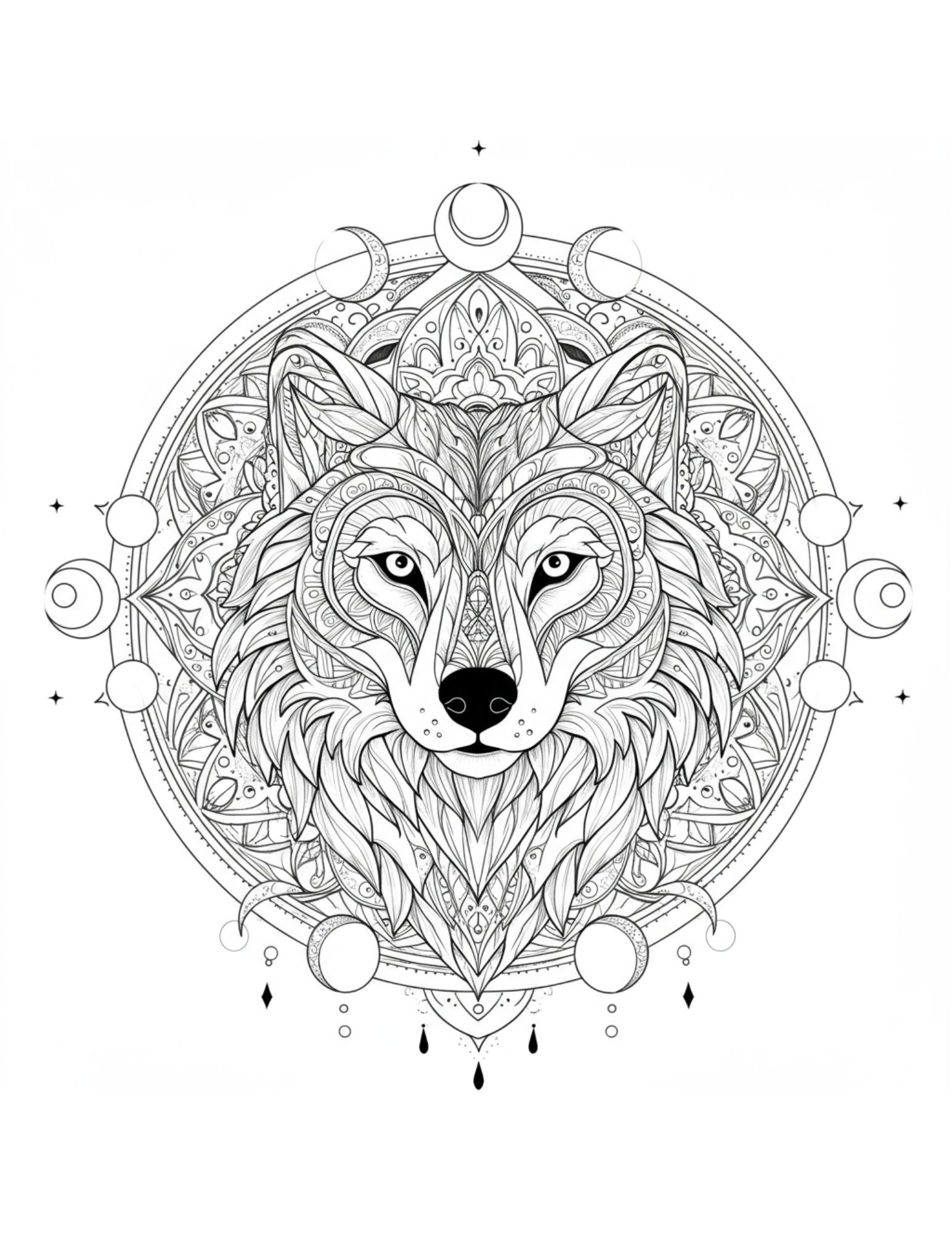 Wolf Mandala 3