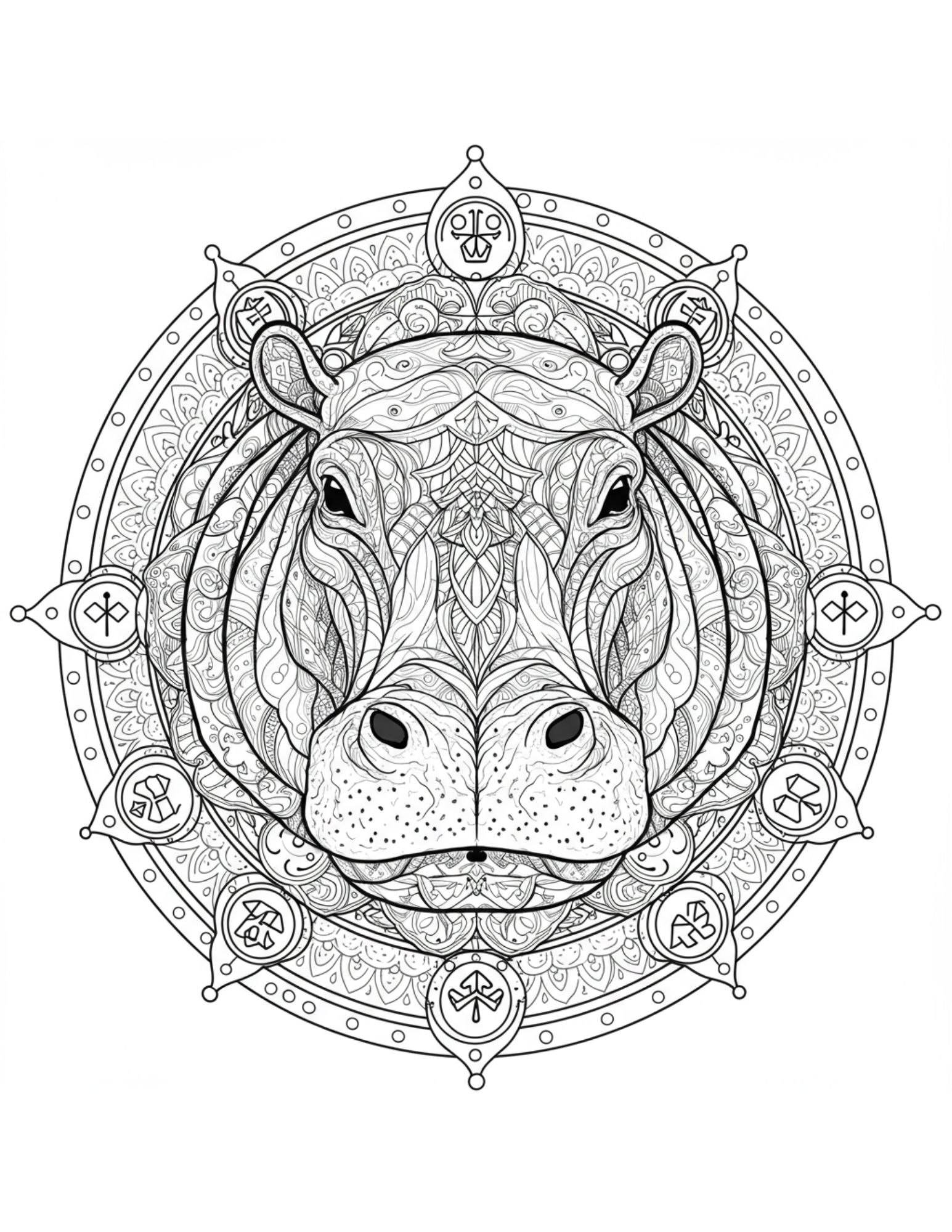 Hippo Mandala 4