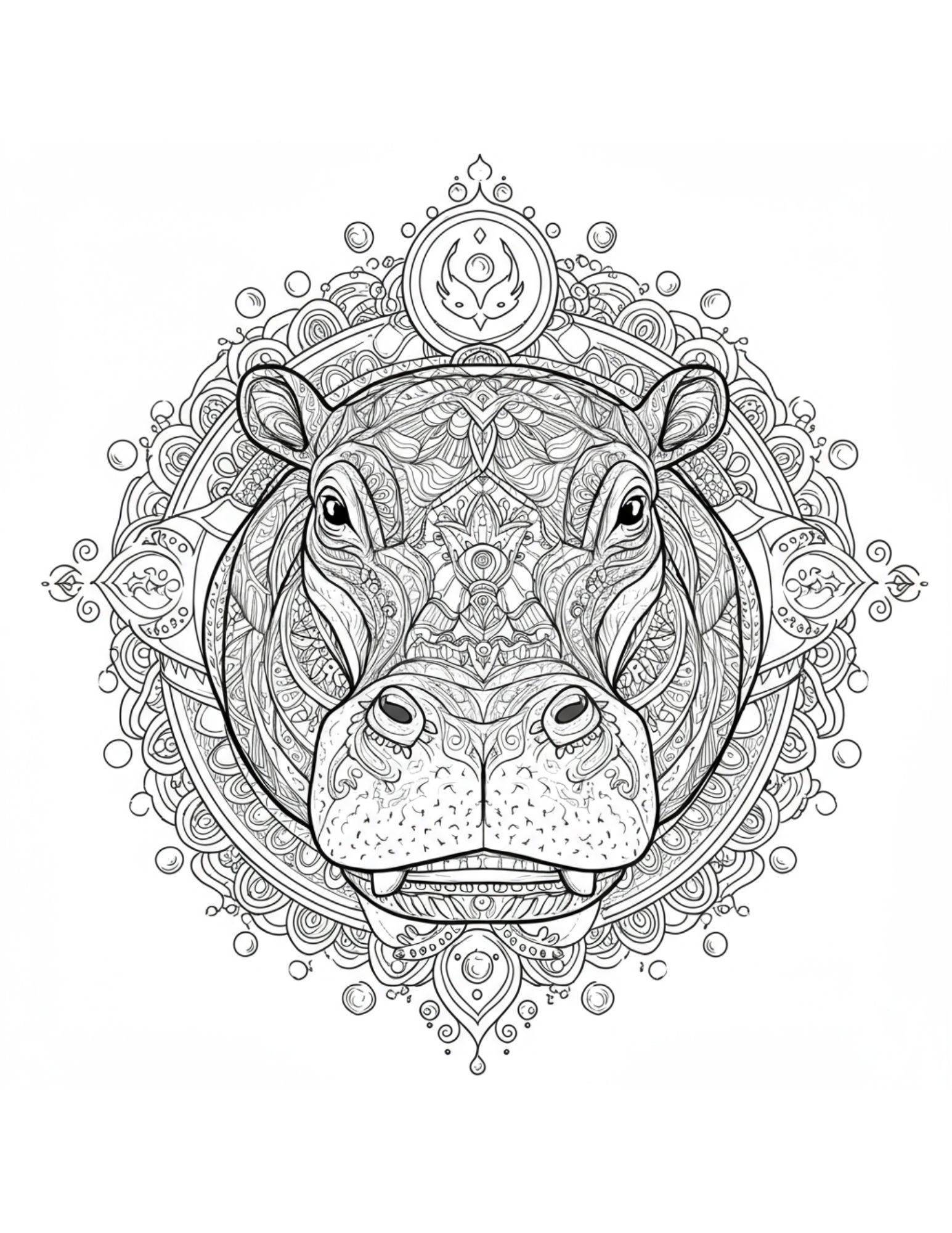 Hippo Mandala 2