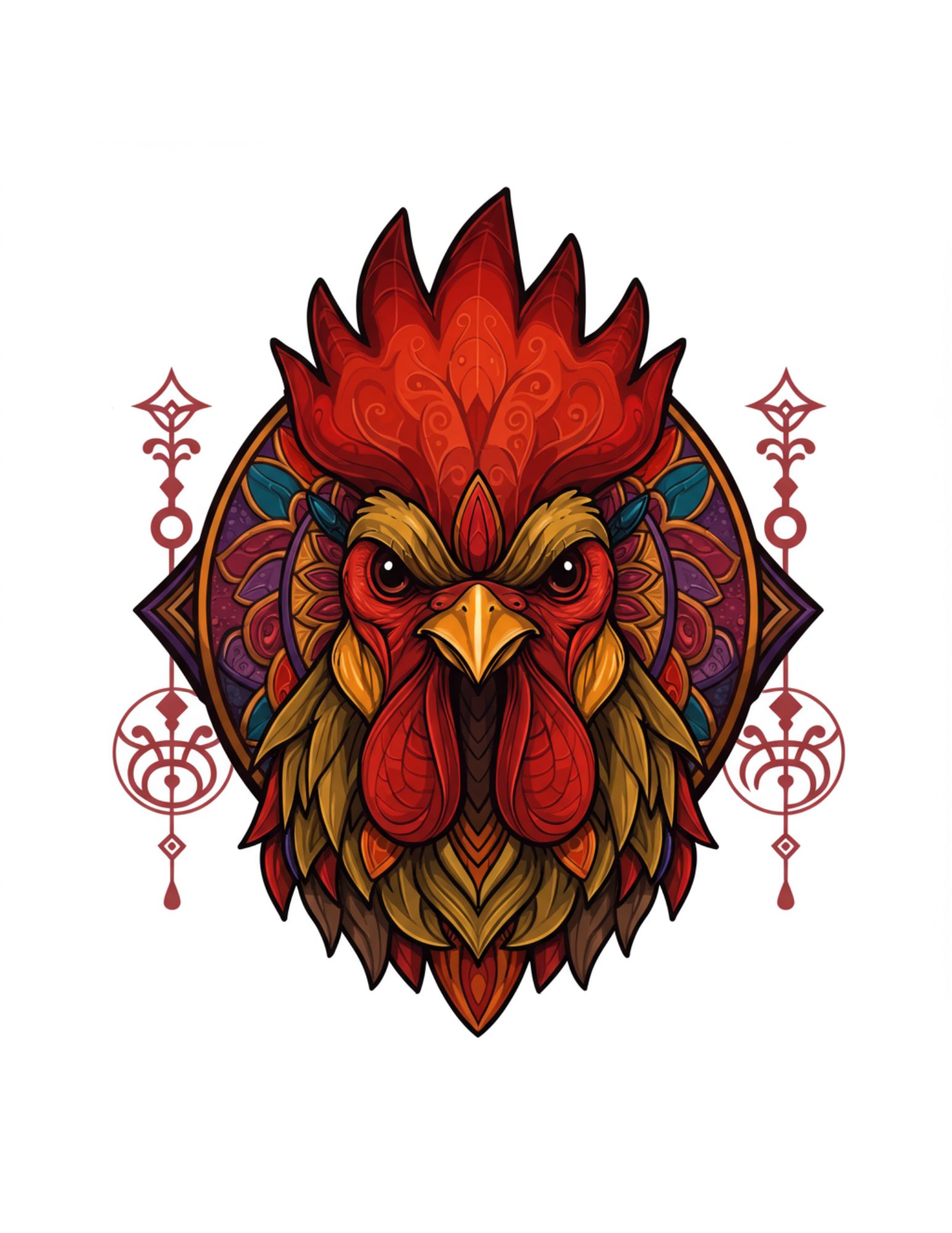 Rooster Mandala 1