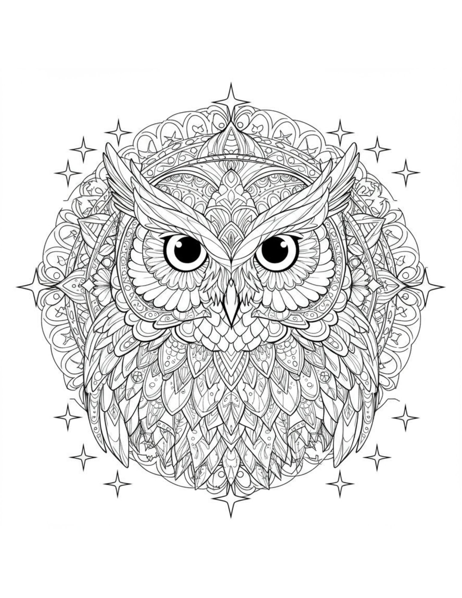 Owl Mandala 3