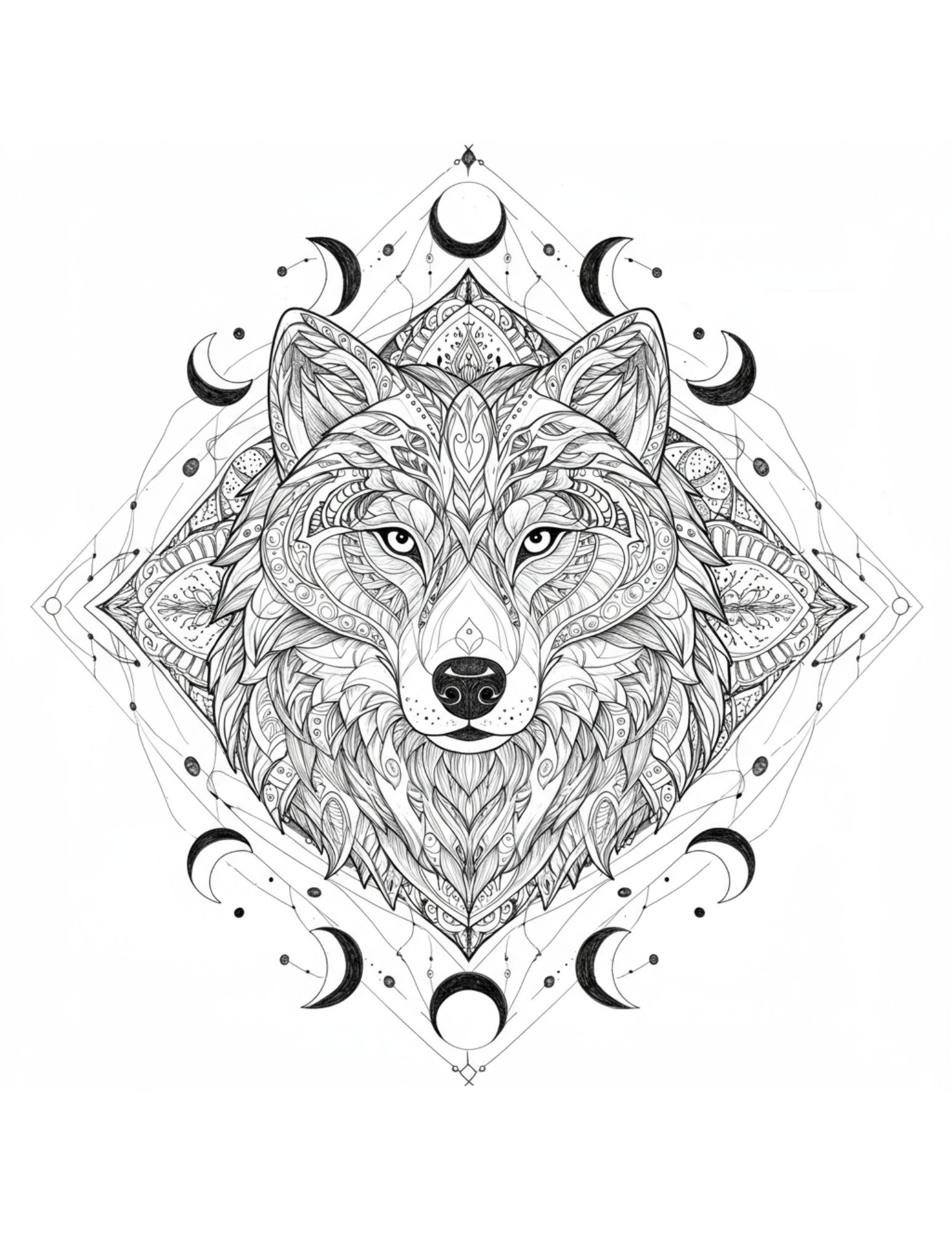 Wolf Mandala 4