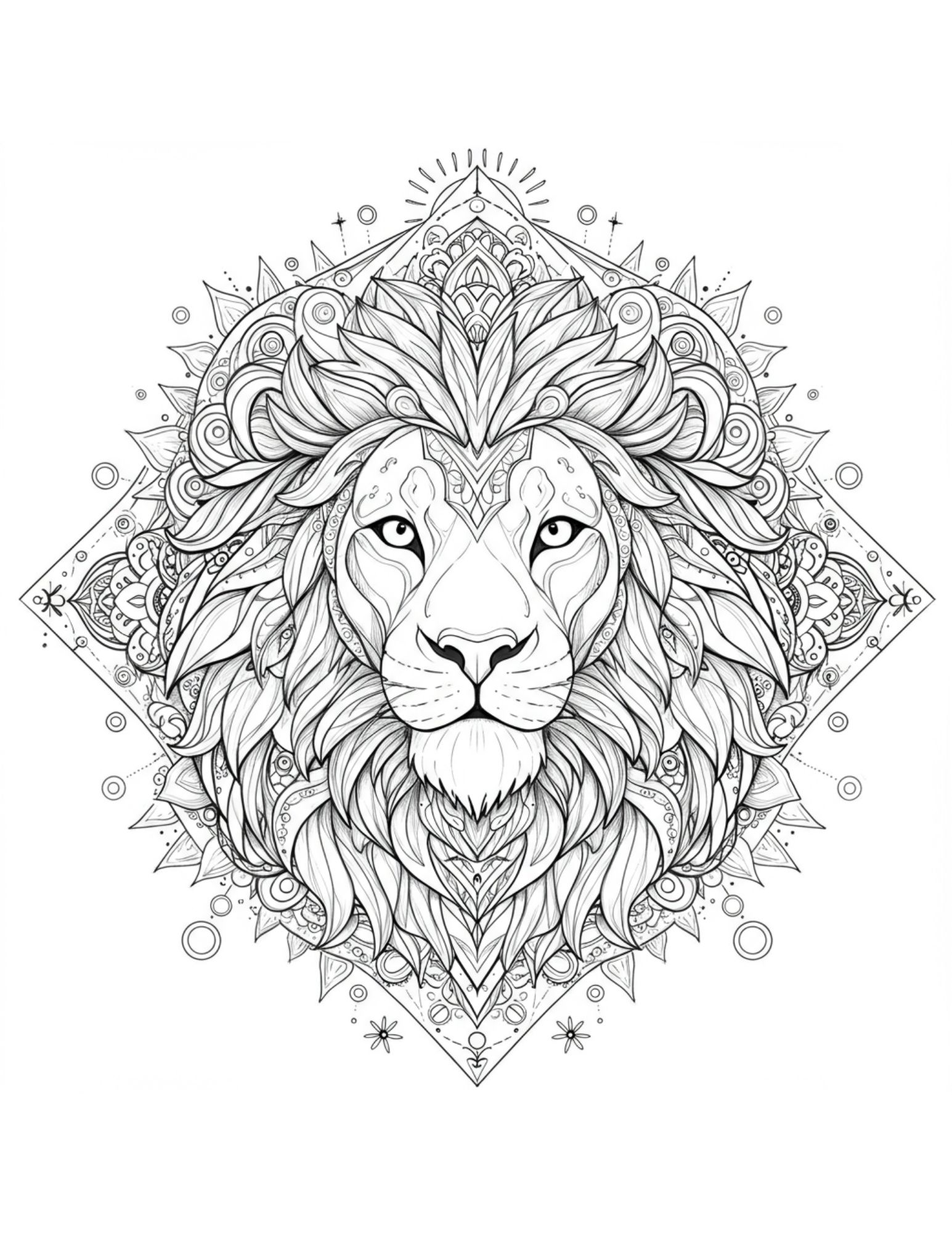 Lion Mandala 3