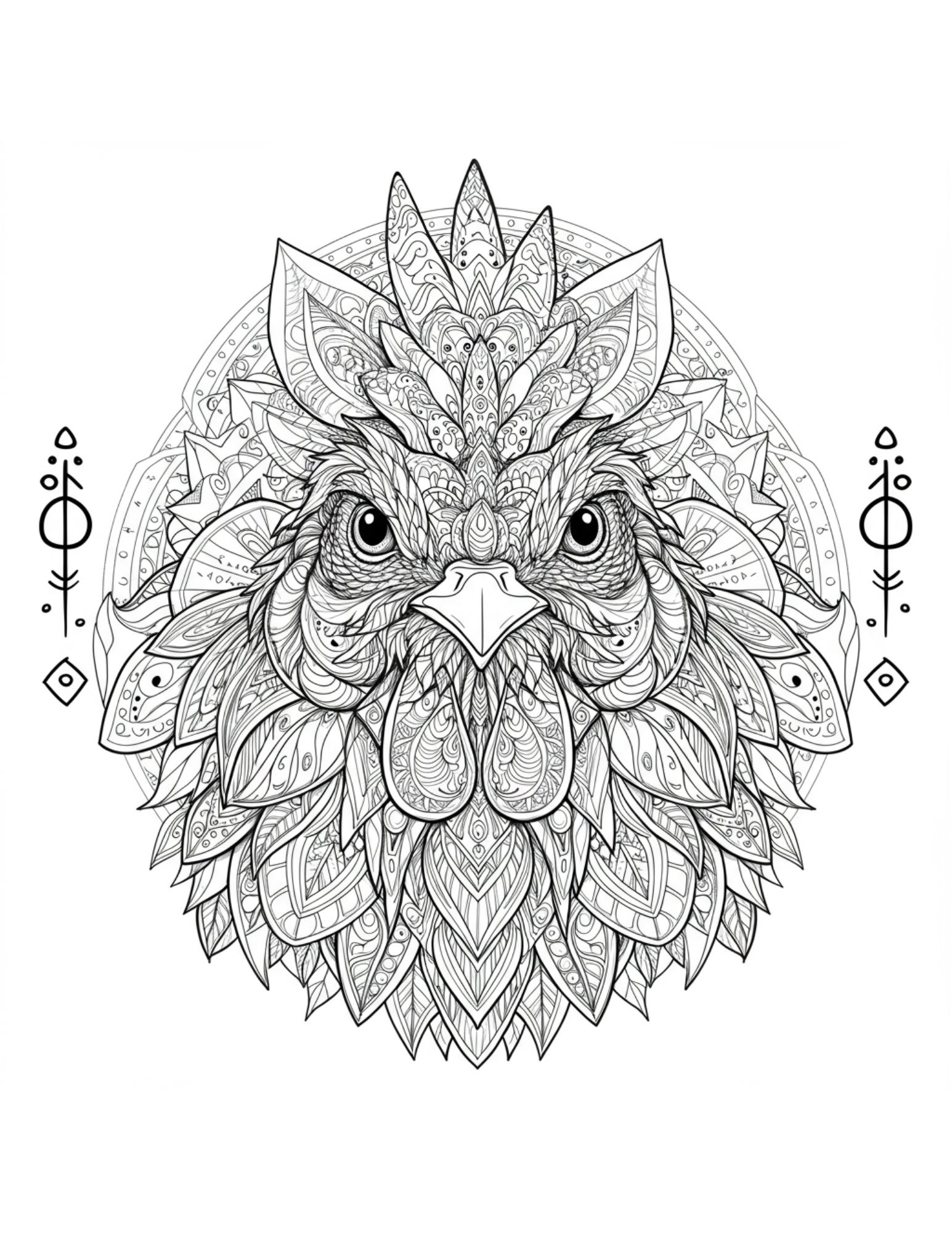 Rooster Mandala 3