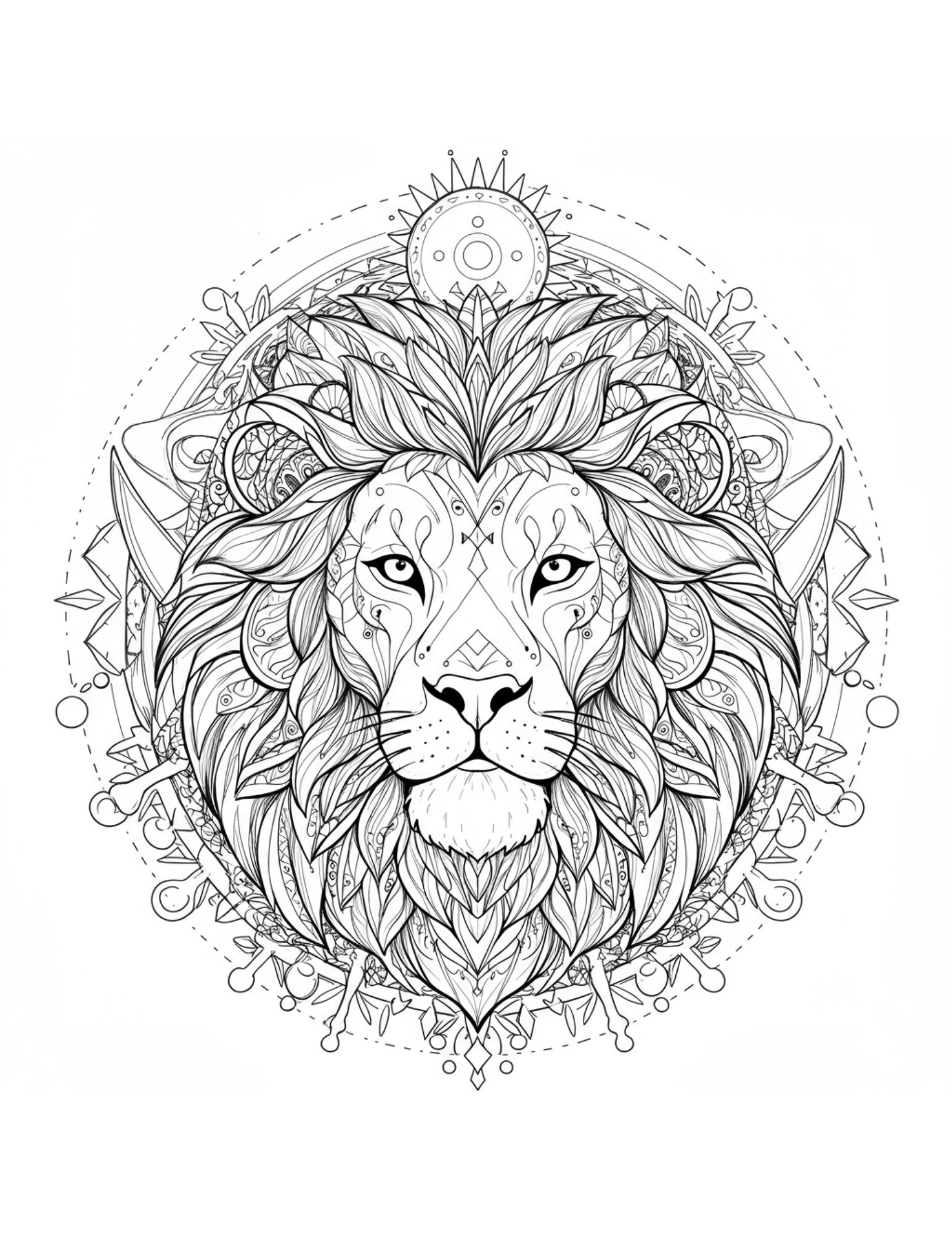 Lion Mandala 4