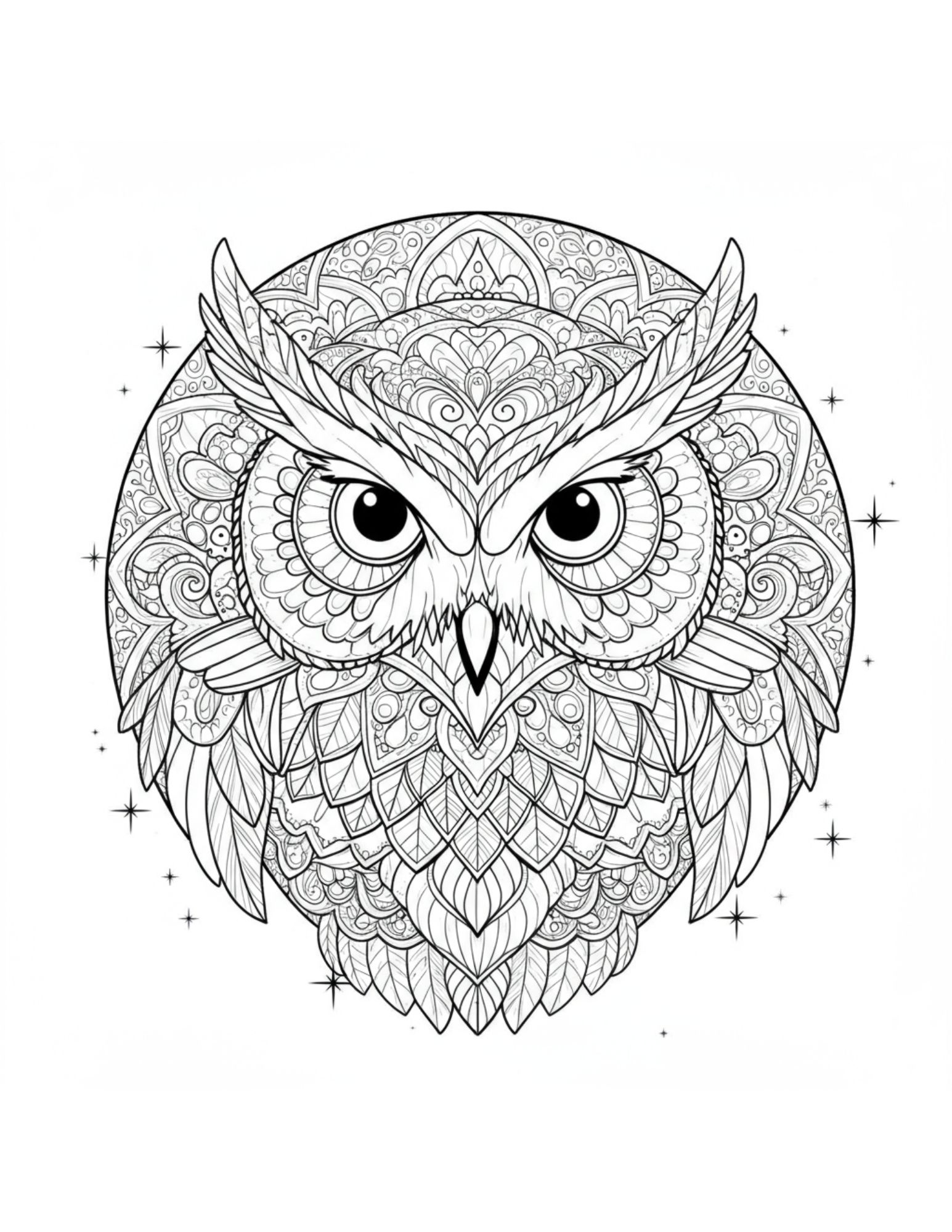 Owl Mandala 4