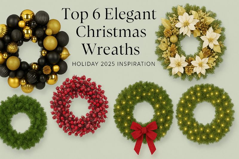 Top 6 Elegant Christmas Wreaths Holiday 2025 Inspiration 1 christmas wreaths