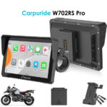 Carpuride – Carpuride 702RS Pro, Plug-and-Play Motorcycle Stereo with Radar Detection BSD System