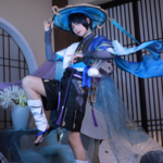 Rolecosplay – Genshin Impact Wanderer Cosplay Costume Scaramouche Wanderer Genshin Cosplay Costume