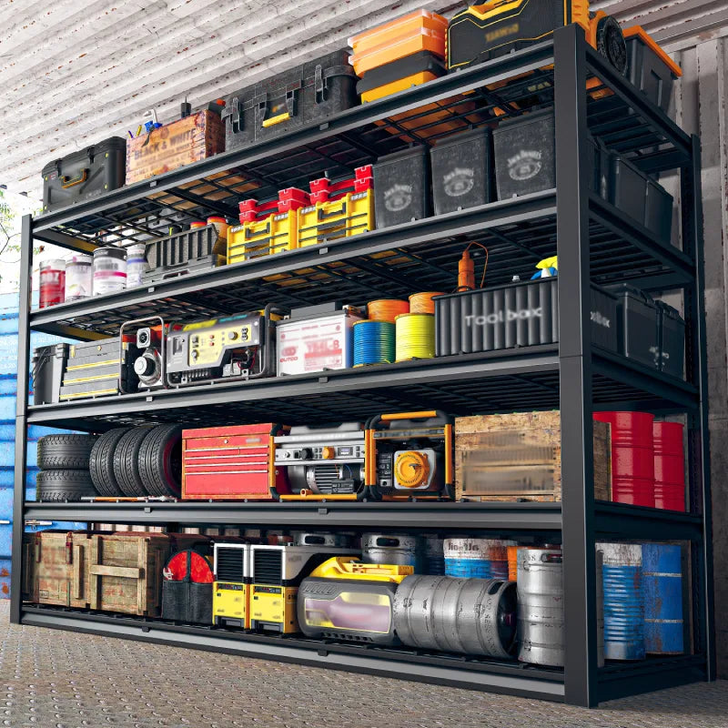 REIBII 5 tier garage shelving Adjustable for Garage