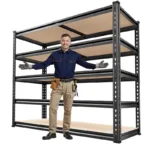 Reibii – Reibii 40″W x 20″D Garage Storage Shelves, 2,500lbs Heavy Duty Metal Shelving, Adjustable Pantry Shelving for Closet Warehouse Commercial