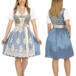 Bavaria Trachten – Women’s German Dirndl Dress Blue Gold