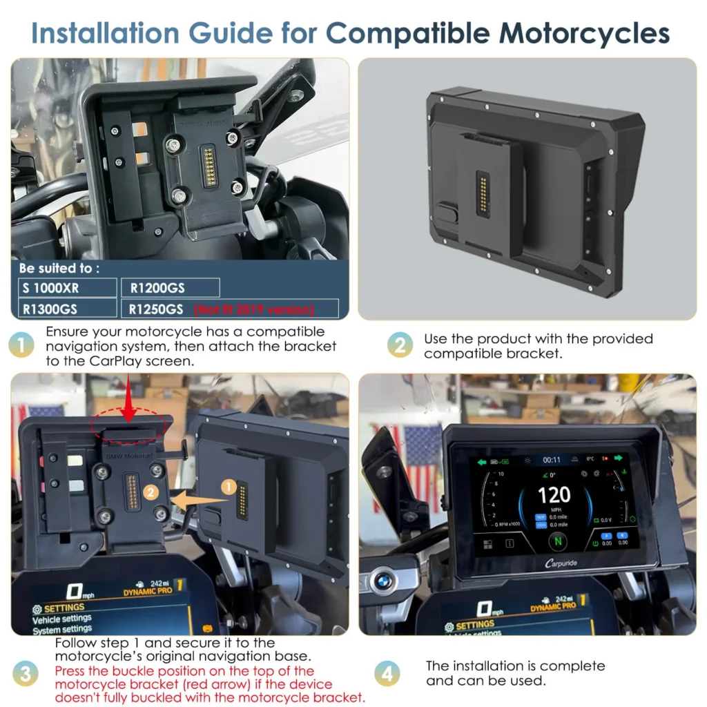 Carpuride BS CarPlay installation diagram