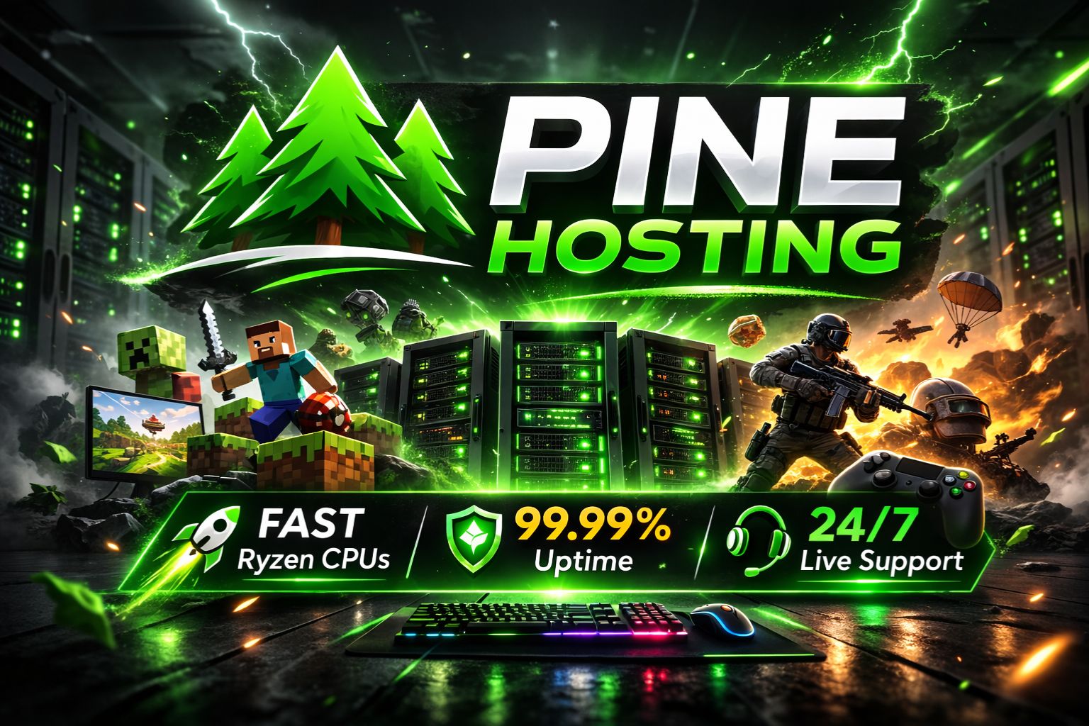 is pine hosting good