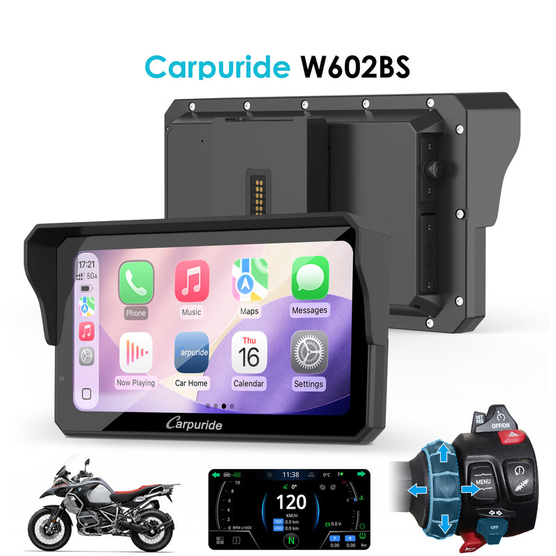 Carpuride W602BS BMW motorcycle display