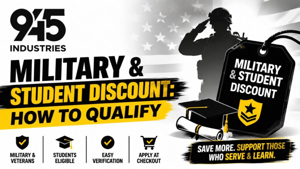 945 industries military discount