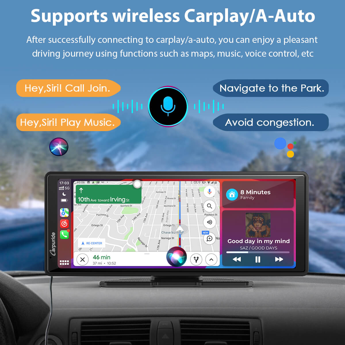 Carpuride W903 Plus Review 2026: Android 13, GPS & CarPlay 4 Carpuride W903 Plus wireless Apple CarPlay and Android Auto