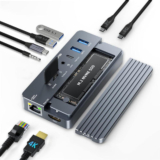 Acasis – Acasis Swappable High-Speed SSD Storage & 10-In-1 Hub Docking Station