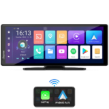 Carpuride – CARPURIDE W903 Plus Portable Wireless Car Stereo, Support Install Apps, with External GPS Antenna