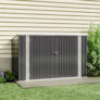 Garden Sanctuary – Black/Green/Grey Steel Lockable Garden Bicycle Storage Shed